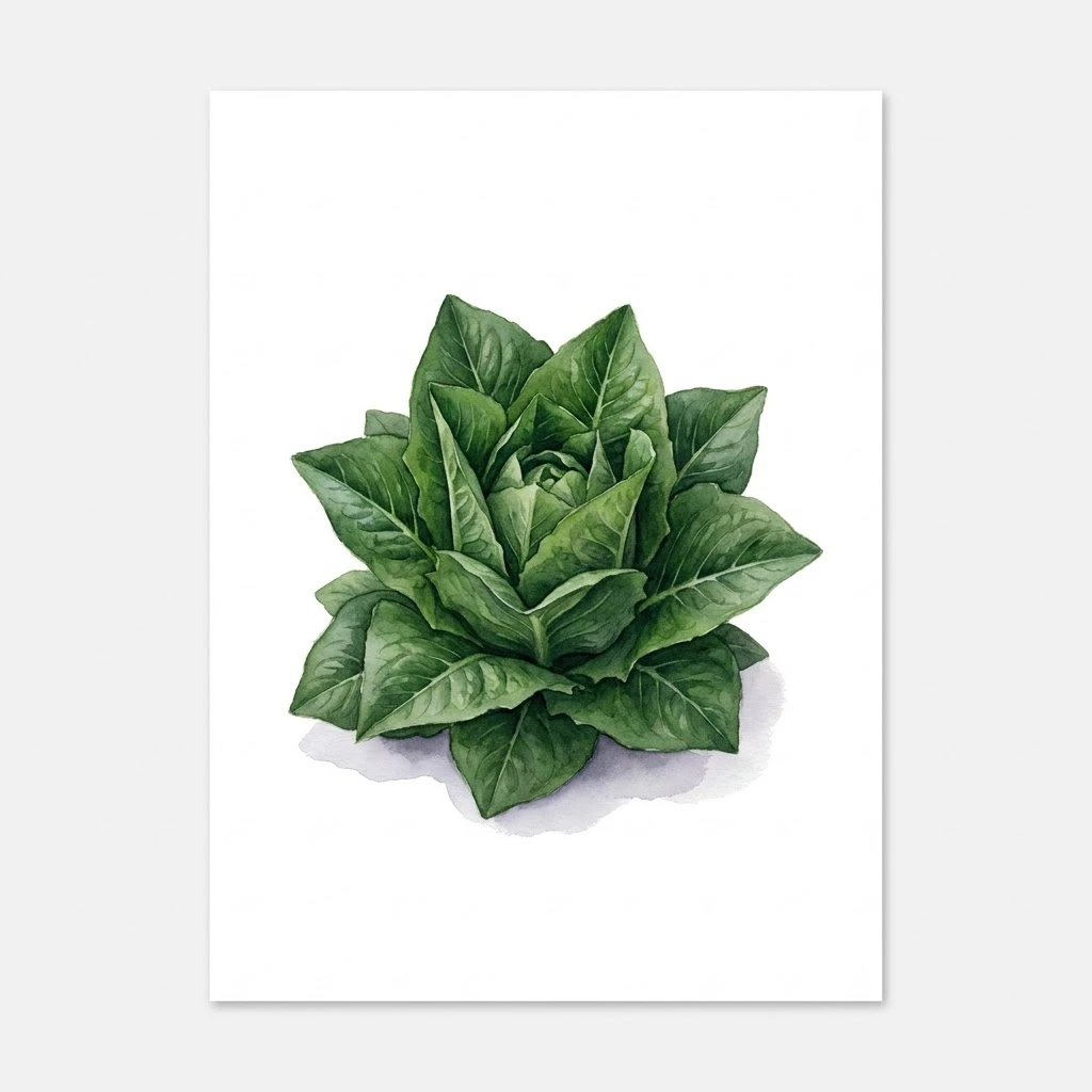 Aquarelle botanique Amish Deer Tongue