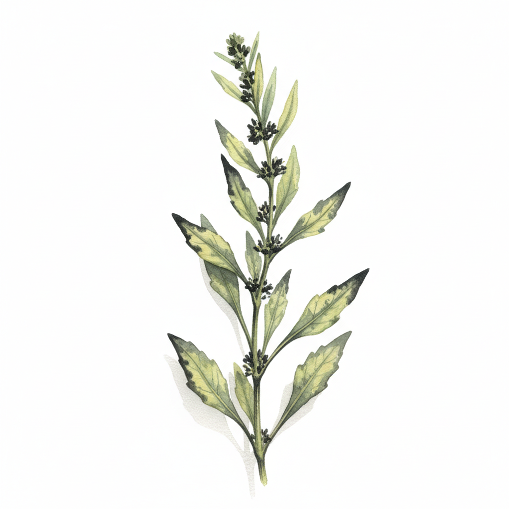 Aquarelle botanique Arroche Blonde