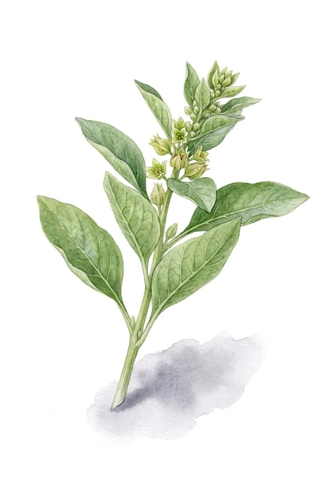 Aquarelle botanique Ashwagandha