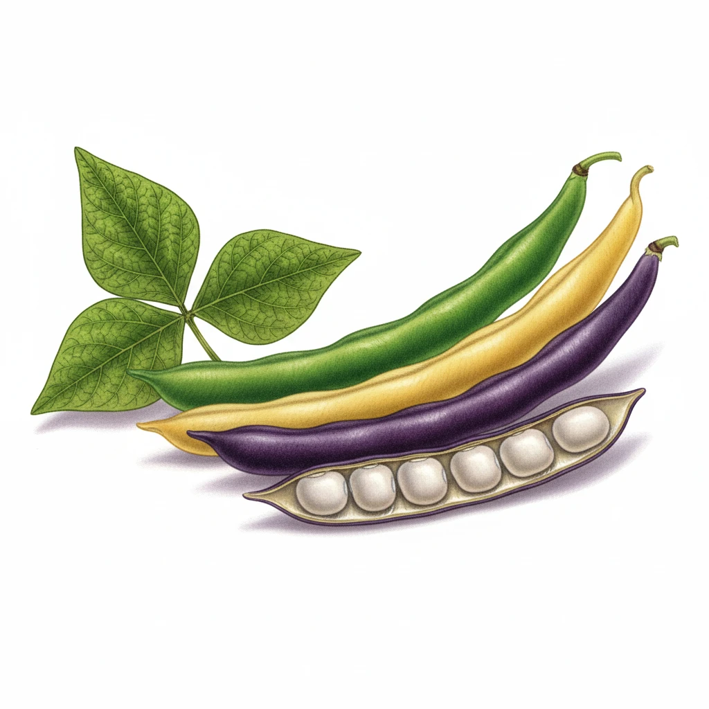 Graines de Haricots Nains Mangetout En Melange De Couleurs
