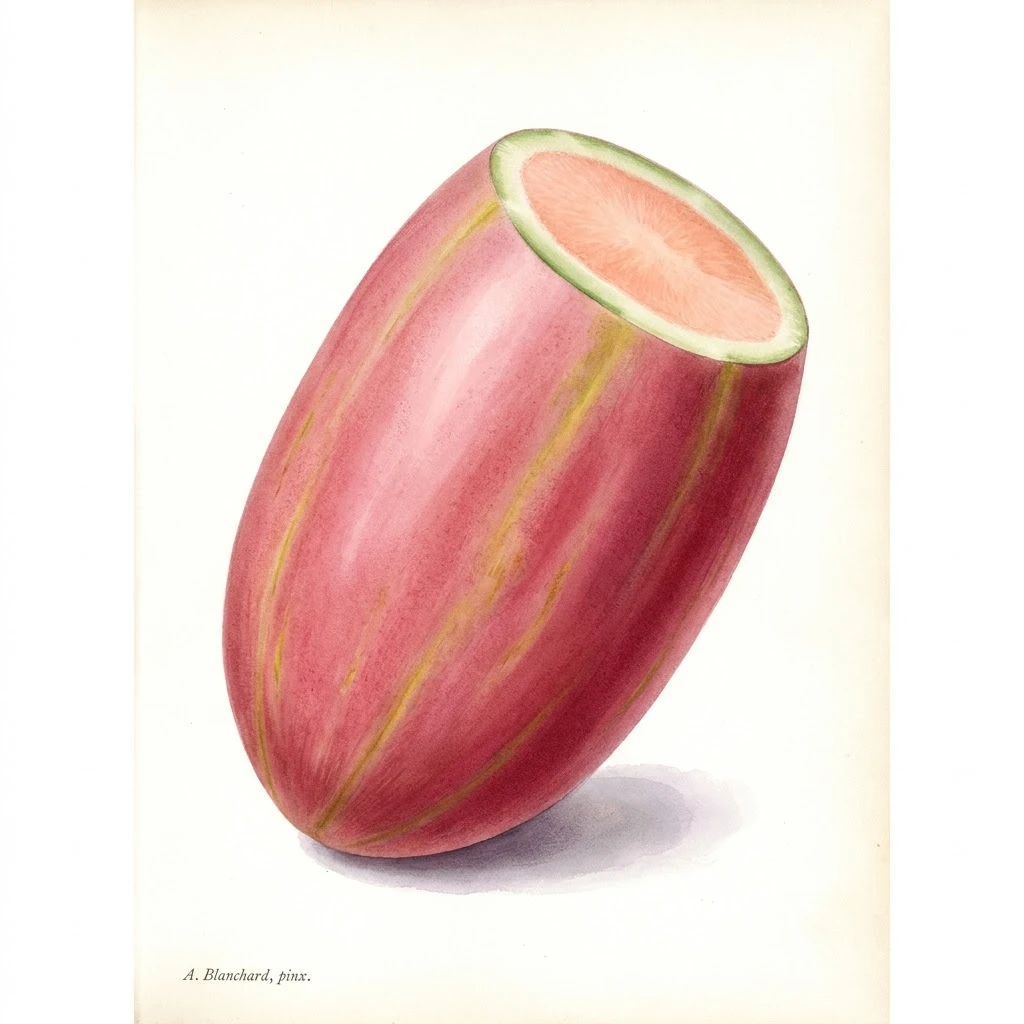 Aquarelle botanique Melon Banane