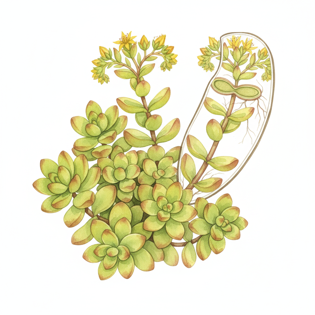 Orpin Blanc ab - Plant
